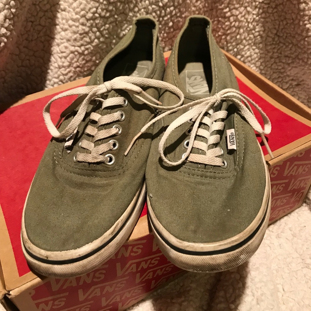 Olive Green Authentic Lo Pro Vans